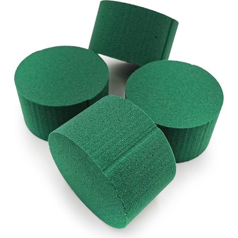 Mousse florale - Cylindre 8 × 5 cm - Humide - 4 pièces (1/2)