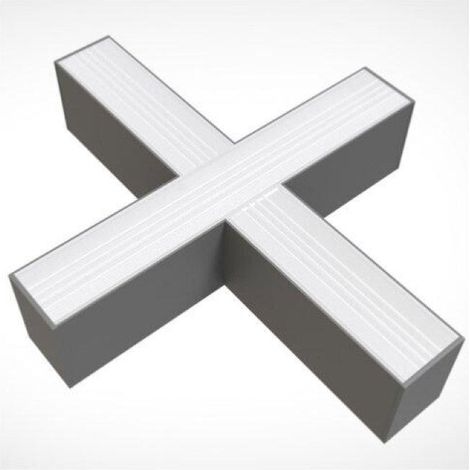 Connecteur 15W pour Luminaire Suspendu Interconnectable en X GRIS - SILAMP (1/4)