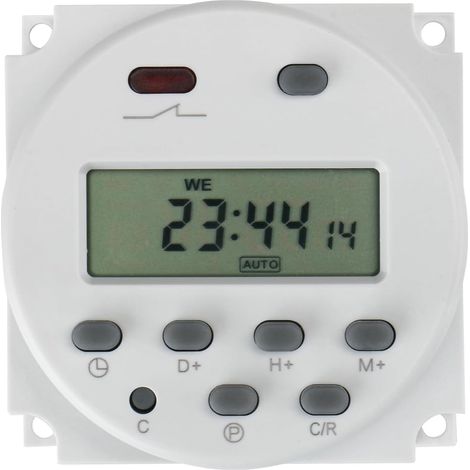 Relais temporisé programmable numérique LCD CN101A DC/AC 12V 16A (1/5)
