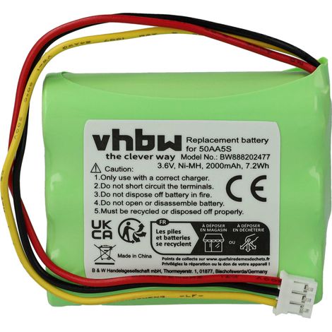 vhbw Akku kompatibel mit Toniebox Tonie Box Kreativ Hörspielbox (2000mAh, 3,6V, NiMH) - Ersatz für Toniebox 50AA5S als Ersatzakku  Bekannt aus YouTuBe