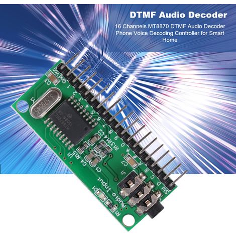 Décodeur audio DTMF MT8870, contrôleur vocal téléphonique 16 canaux pour maison connectée (1/5)