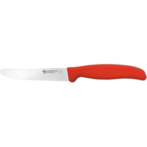 Couteau à dents Pikutek Ambrogio Sanelli Supra 11 cm rouge