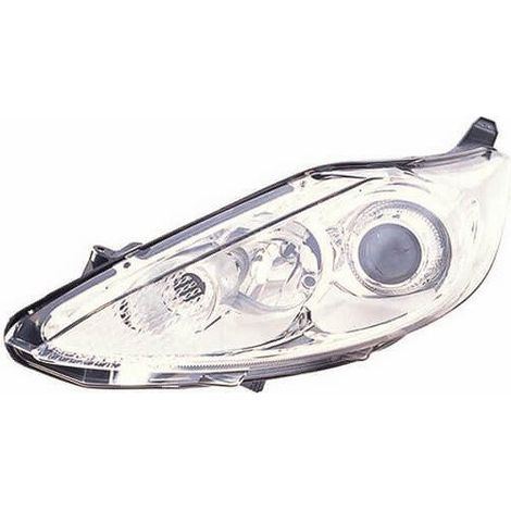 Phare avant gauche H7/H1 fond chromé Ford Fiesta MK6 phase 1 2008-2012