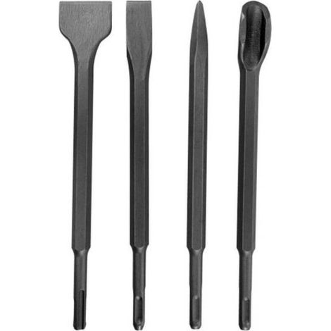 4 Pezzi Scalpelli Per Calcestruzzo Cemento Attacco SDS Plus set (1/5)