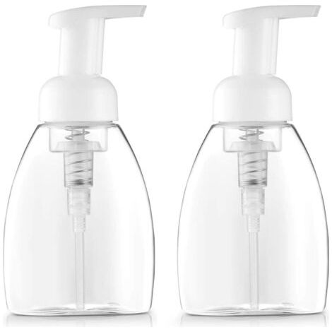 2 Stück 250 ml Mousse-Seifenspender Pumpflasche leer Flüssige Handseife (1/5)