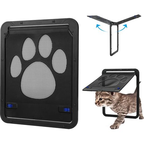 Barrière magnétique automatique pour chat avec tunnel de verrouillage pour jardin intérieur pour chaton et chiot (1/5)