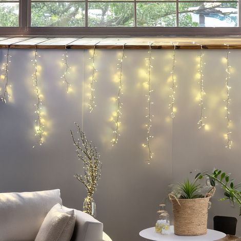 Ice Cluster Light con 18 stringhe "SFL Starfall Light Steady", 3.4 mt -Luce calda (1/5)