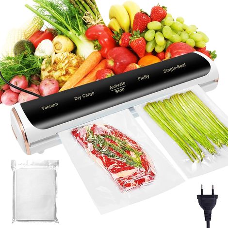 Machine de mise sous vide 5 en 1 - Appareil de mise sous vide et de scellage de films, incluant une machine de mise sous vide automatique pour aliments humides et secs.