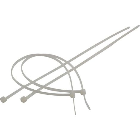 Kabelbinder 3,5 x 300 mm, 100 Stück, transparent Kabelbinder (1/2)