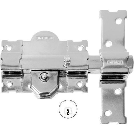 CERROJO SOBREPONER LLAVE SERRETA 11 CILINDRO 50 MM. CROMADO - 31319