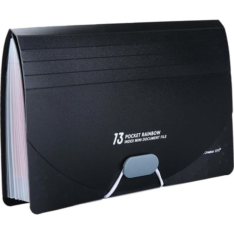 Organisateur de Documents Compact avec Compartiments Trieur Accordéon Mini (1/5)