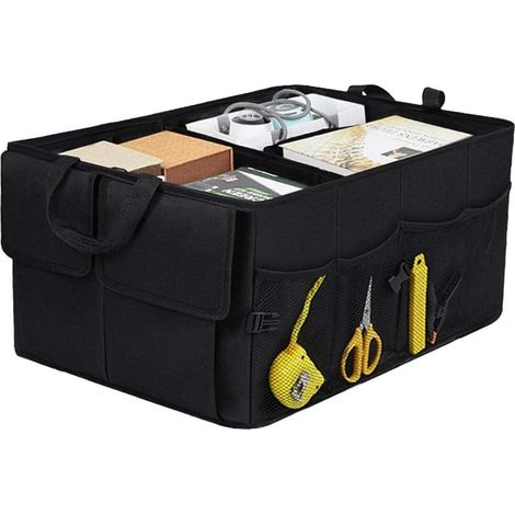 Auto Kofferraum Organizer faltbar, 58L, 3 Fächer, wasserdicht, Oxford-Gewebe