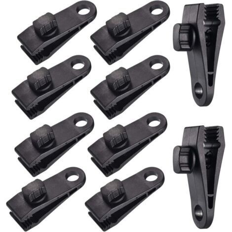 10 Sets Clip de Bâche Tente Pince Auvents Clip (1/4)