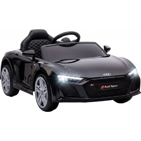 Voiture électrique enfants - AIYAPLAY - 12V - Audi R8 Spyder - 2 moteurs, télécommande 2,4G - PP et acier - 107x58x44cm - noir (1/5)