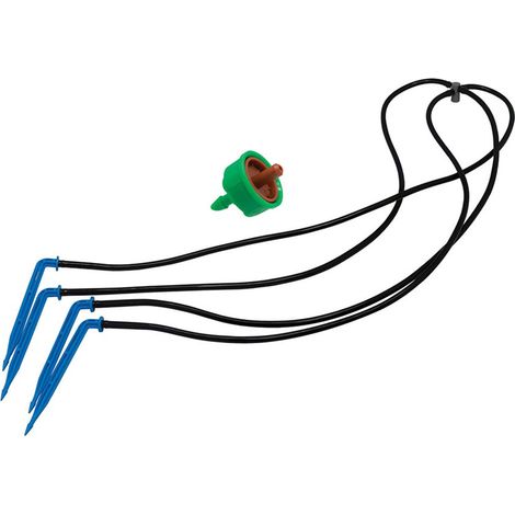 Stopfenset 8 l/h (2 l/h pro Stab), selbstausgleichend und gegen Entleerung, mit Stab 906301 Aqua Control