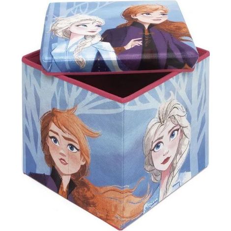 Tabouret de rangement cube La Reine des Neiges (1/4)
