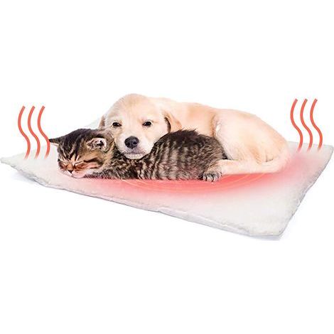 Coussin auto-chauffant pour chien et chat – Couverture chauffante thermique sans électricité – 5847 cm – Doublure en sherpa doux (1/5)