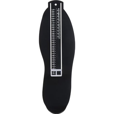 Maßband zur Messung der Schuhgröße, geeignet zur Messung von Schuhgrößen (von 18 bis 47), Farbe: schwarz. (1/5)