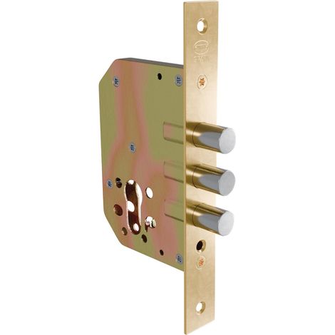AMIG Serrure encastrée 1102 50 mm Acier Laitonné (1/4)