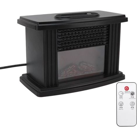 Enowelir Chauffage Électrique Mini Cheminée Silencieux Élégant Pour Bureau Chambre À Coucher (1/4)