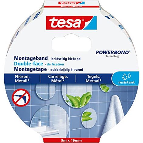 Tesa Powerbond nastro adesivo bianco 19 mm x 5 m (1/4)