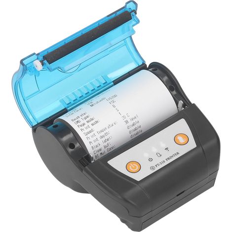 Tragbarer 80-mm-Thermodrucker mit Bluetooth, Etikettendrucker mit integriertem Akku, mobiler USB-Drucker für Belege und Etiketten (1/5)