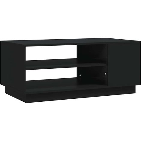 Table basse de salon, Table Café, Noir 102x55x43 cm Aggloméré OIB8544E (1/4)