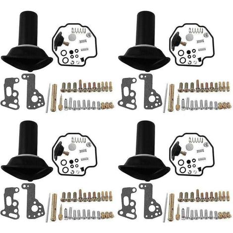 Kit de réparation carburateur 4 pièces pour V-max 1200 Vmax 1985-2000 – Matériau métal – Couleur noir – Compatible moto (1/4)