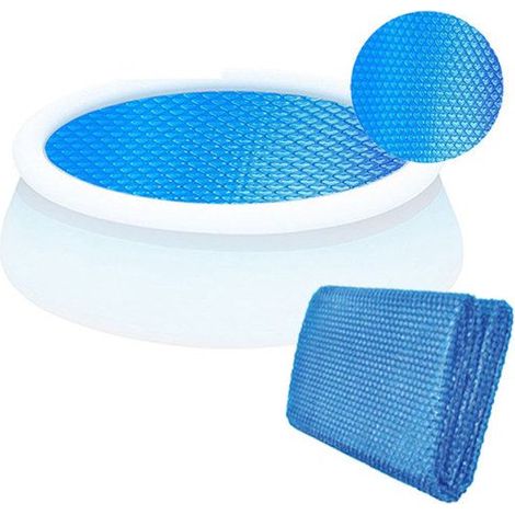 Pare-soleil circulaire pour piscine/bassin, film isolant pour jardin/piscine extérieure (1/4)