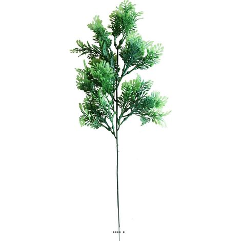 Pinus factice en piquet H42cm plastique extérieur très dense 27 têtes (1/2)