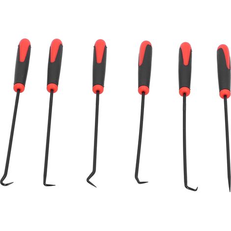 Ensemble de 6 extracteurs de joints toriques portables pour voiture, crochets et outils à main. (1/5)