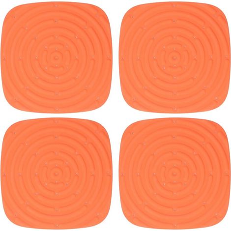 Alfombrilla lavable para nidos de gallinas, 4 piezas, almohadillas para nidos de gallinas, caja nido para puesta de huevos, color naranja-Crezuo