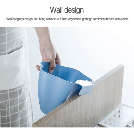 Mini panier suspendu pour porte de placard de cuisine, poubelle, support pour poubelle de salle de bain ou cuisine (1/5)