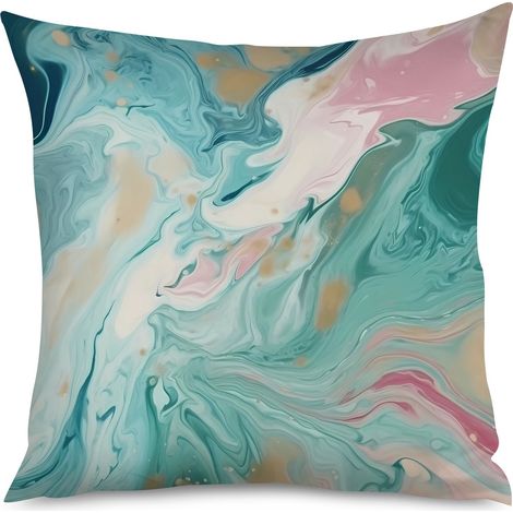 Housse de Housse Coussin Marbre Élégant Salon (1/5)
