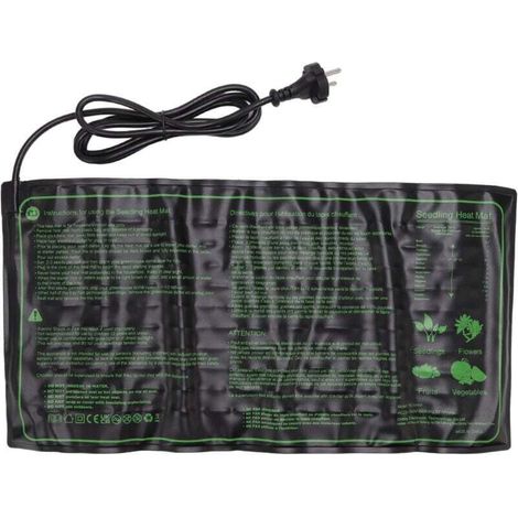 Tapis chauffant semis imperméable pour jardin horticulture, prise EU 220-240V