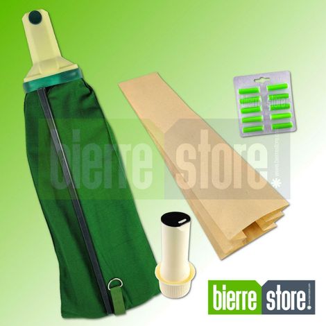Sacca unitÀ filtro vk 117 vk 116 +10 sacchetti profumi bocchettone porta-sacchetto compatibili