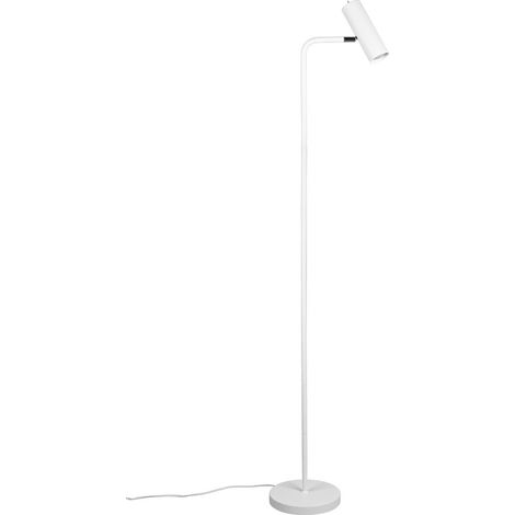 Lampadaire salon blanc  -matt spots spots éclairage plafonniers réglables lampe de lecture