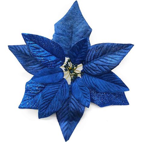 Décorations de Noël Fleurs en Tissu Artificielles pour Sapin de Fête, Ornements Textiles Feutrine, Lot de Guirlandes Florales pour Arbre Festif, Décoration Maison Hivernale (1/5)