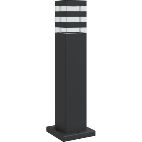 Lampadaire d'extérieur 50 cm aluminium noir