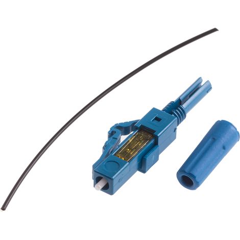 Connecteur pour fibre optique LC Simplex, , Monomode, taille de la fibre 9/125µm ( Prix pour 1 )