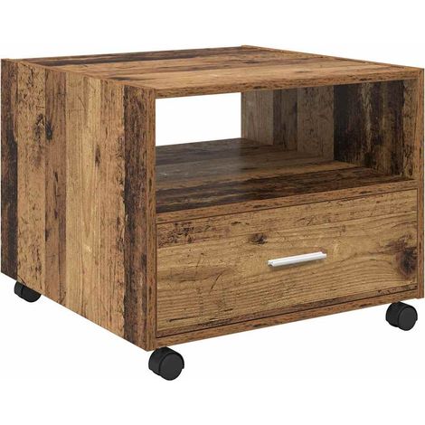Maison Exclusive - Tavolino da salotto con cassetto Legno vecchio 55 x 55 x 45cm