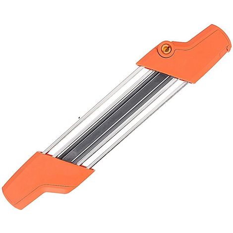 Mini afilador manual 2 en 1 para motosierras, afilador de limas sencillo, accesorio de afilado portátil para el mantenimiento de motosierras (D: 5,5 mm / 7/32'') (1/5)