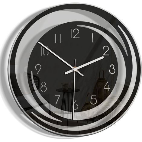 Horloge murale Seiko 30 x 30 cm, nouvelle horloge murale simple et tendance, idéale pour décorer votre salon. Horloge murale numérique silencieuse su