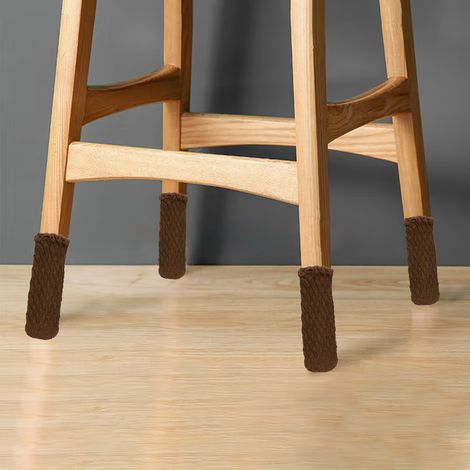Lot de 20 protège-pieds de table et de chaise en maille épaisse, antidérapants et résistants à l'usure, couleur chocolat élégant. (1/5)