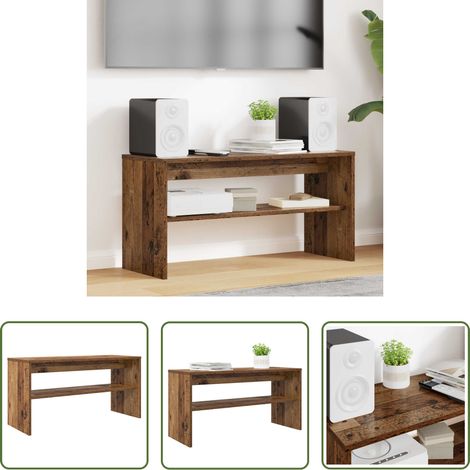 Rangement salon - Meuble TV Bois ancien 80 x 30 x 40 cm Bois d'ingénierie (1/5)