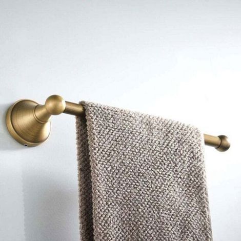 Anneau Porte-Serviettes - Laiton Bronze Brossé - Pour Salle De Bain Chambre Cuisine Bureau - 27 X 7,5 X 5,6 Cm - 1 Pièce (1/4)
