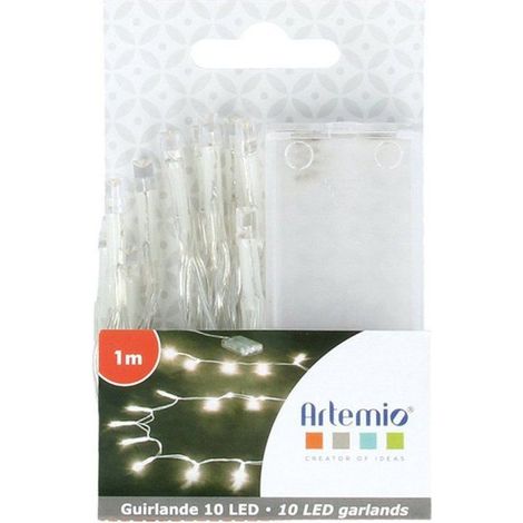 Guirlande lumineuse LED Blanc 1m (1/2)