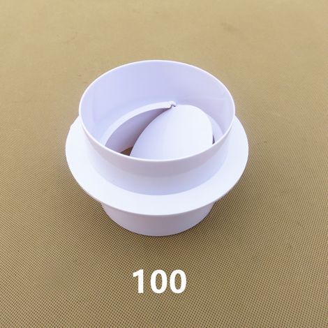 Clapet anti-retour pour conduit de ventilation ABS, clapet anti-retour pour la prévention des odeurs d'évacuation des fumées de cuisine et de salle de bain, clapet anti-retour d'arrivée d'air frais 10 (1/5)