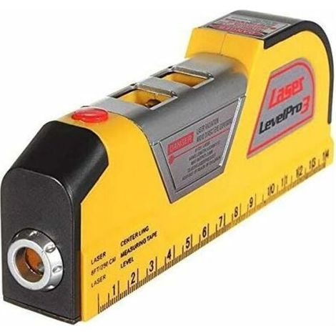 Niveau laser 2.5M horizontal vertical – Longueur d'onde 650-680 nm – Pour mesures précises dans espaces confinés – Matériau plastique ABS (1/5)