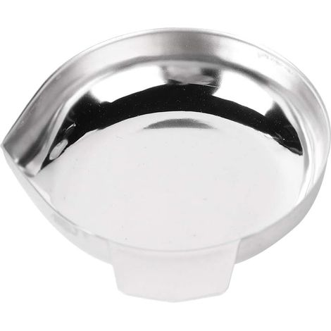 Plateau de balance à bijoux, plateau de balance alimentaire portable, conception exquise de bouche incurvée en acier inoxydable pour bijoux, diamant, balance électronique, bijoux et pierres précieuses (1/5)